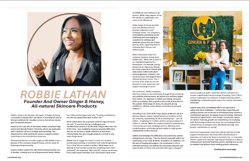 Phenomenal Woman Magazine - Featuring Robbie Lathan